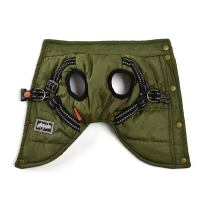 Winter Dog Vest Jacket with Harness