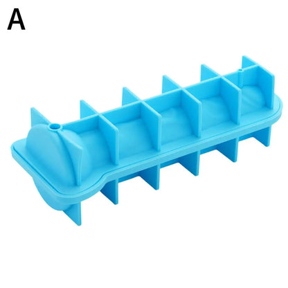 One-Press Silicone Ice Cube Maker with Storage Box