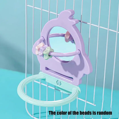 Interactive Bird Mirror & Chewing Toy