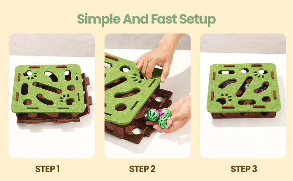 Interactive Cat Puzzle Maze Toy