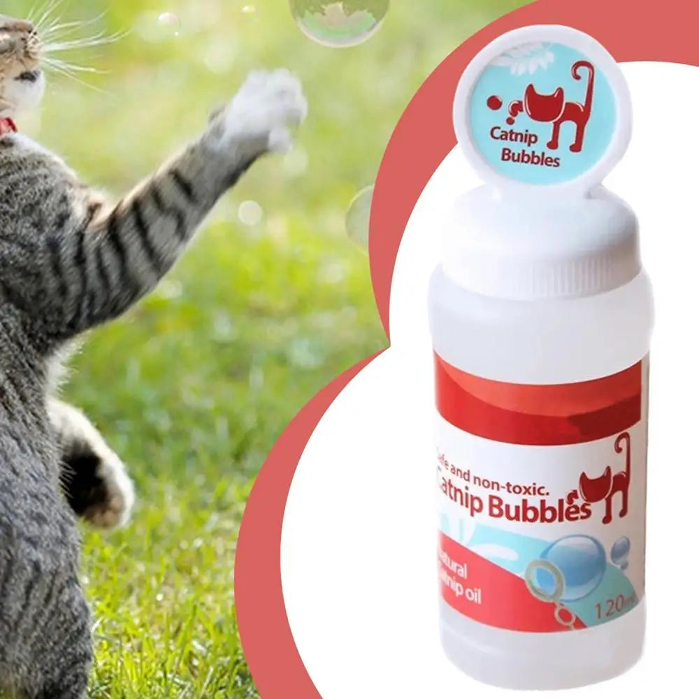 Catnip Infused Bubble Play Toy for Indoor & Outdoor Cats