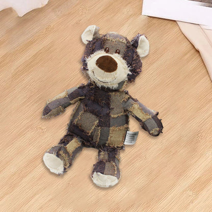 Bear Shape Squeaky Plush Dog Toy