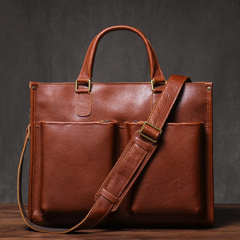 Genuine Leather Executive Briefcase