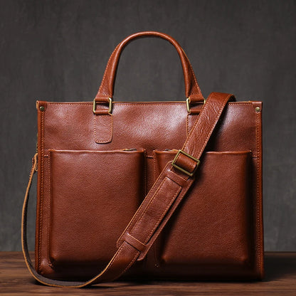 Genuine Leather Executive Briefcase