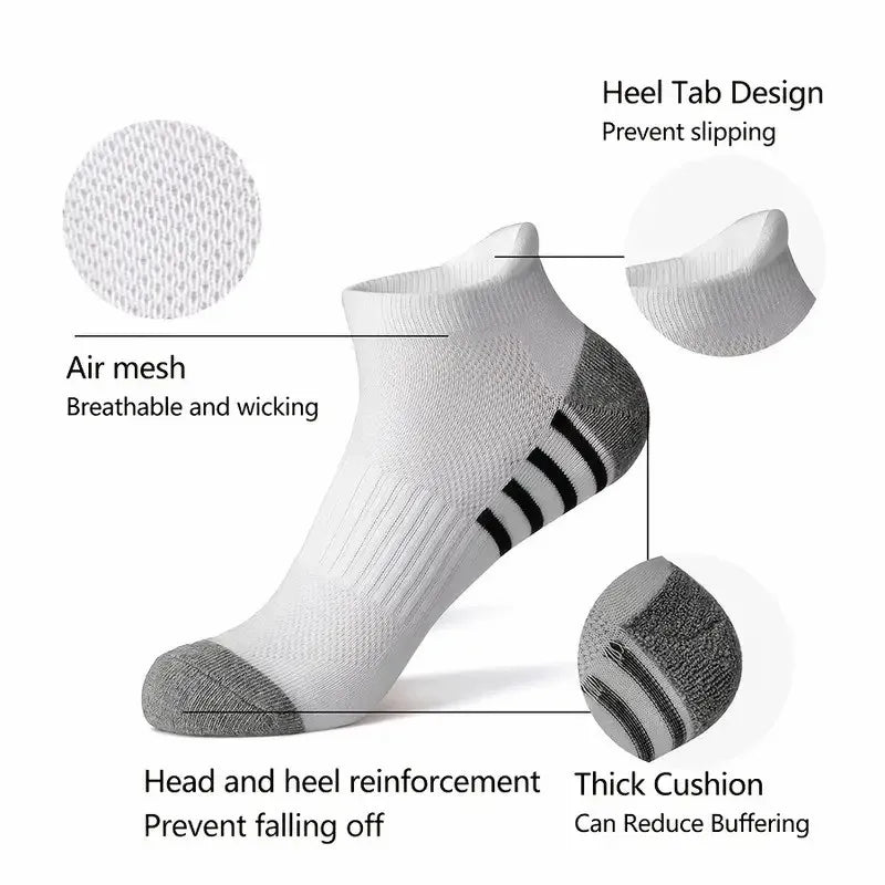 Men’s Breathable Mesh Sports Socks 6 Pairs