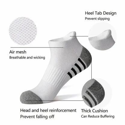 Men’s Breathable Mesh Sports Socks 6 Pairs