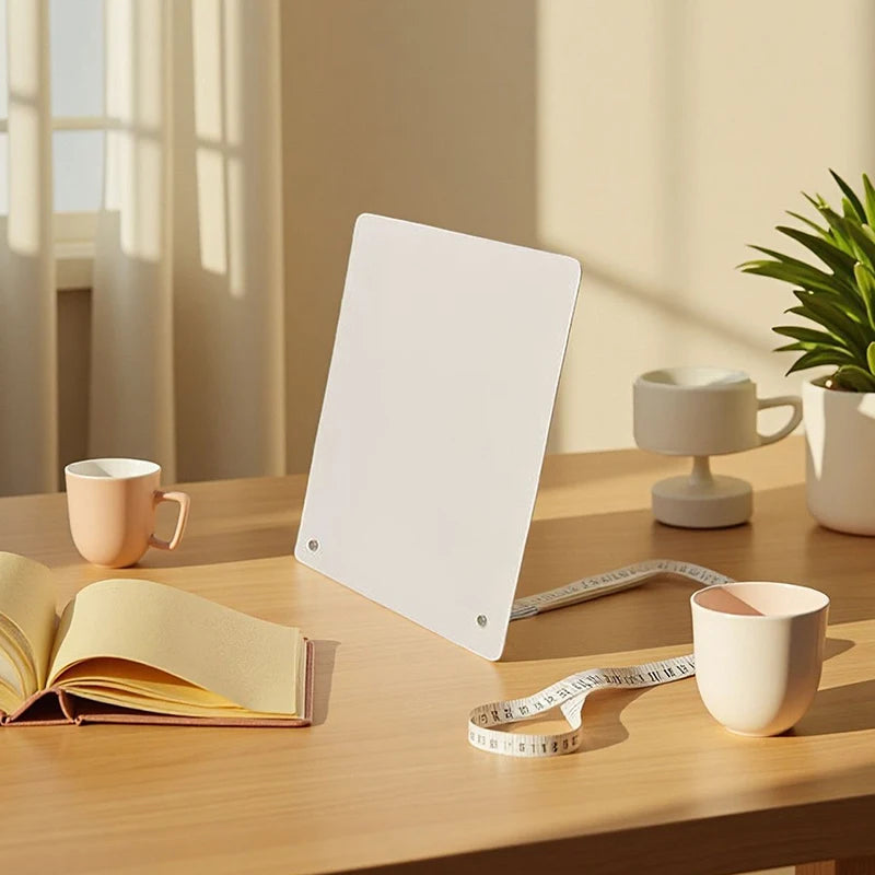 Black Magnetic Bulletin Board with Stand