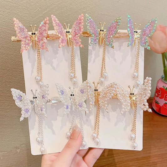 Butterfly Tassel Hair Clip