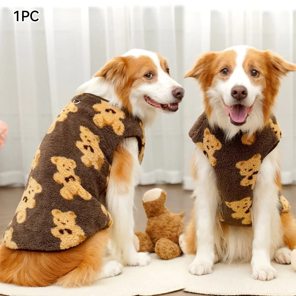 Warm Flannel Dog Fleece Vest for Autumn & Winter