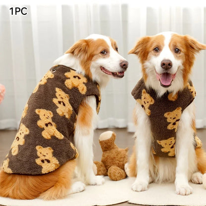 Warm Flannel Dog Fleece Vest for Autumn & Winter