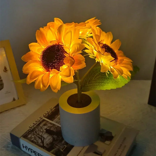Rechargeable Sunflower LED Night Light