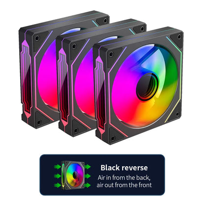 120mm ARGB Infinity Mirror Cooling Fan with PWM Control
