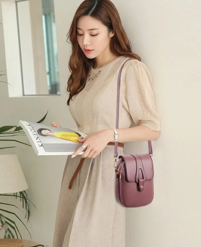 Women’s Mini PU Leather Crossbody Phone Bag