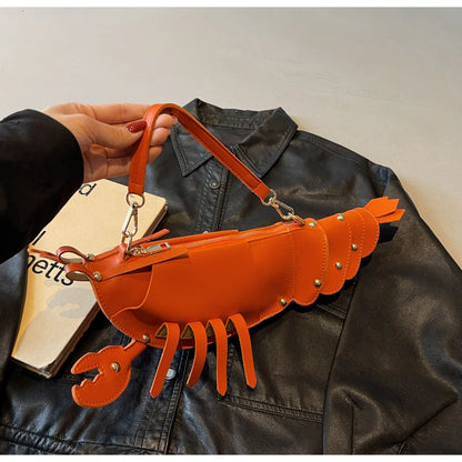 Shaped PU Leather Crossbody Bag