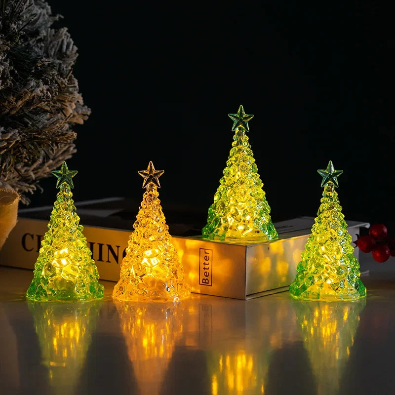 LED Crystal-Style Christmas Tree Ornament