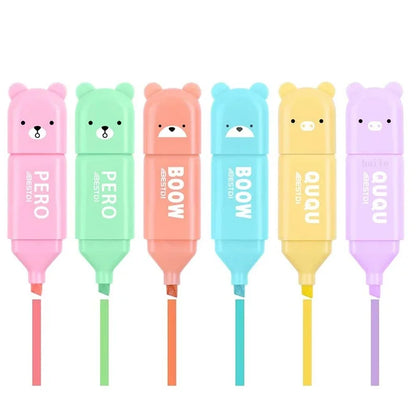Cute Mini Pastel Highlighter Pen Set