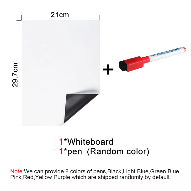 A4 Magnetic Dry Erase Whiteboard Sheet for Fridge