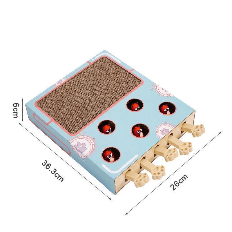 Interactive Pop-Up Cat Scratcher & Puzzle Toy