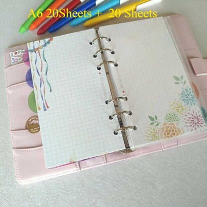 A5 A6 A7 Loose Leaf Notebook Refill Paper
