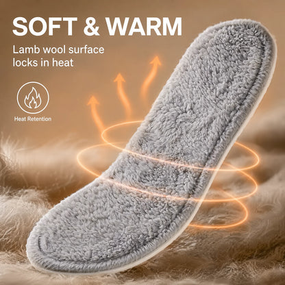 Warm Plush Winter Memory Foam Insoles