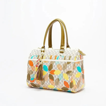 Floral Print Large Capacity Tote Handbag