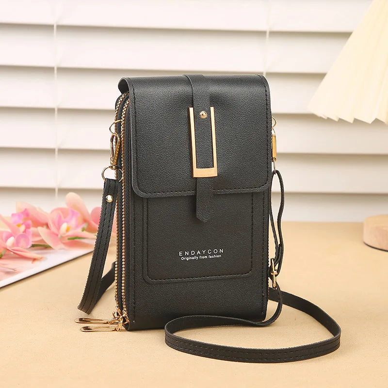 Touchscreen Phone Crossbody Wallet Bag