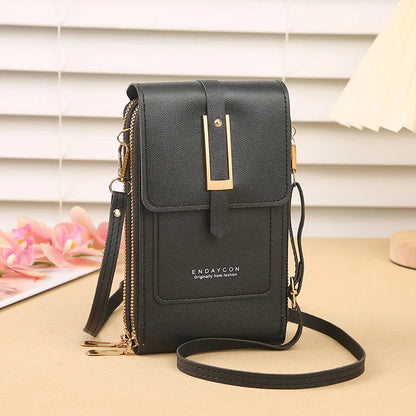 Touchscreen Phone Crossbody Wallet Bag