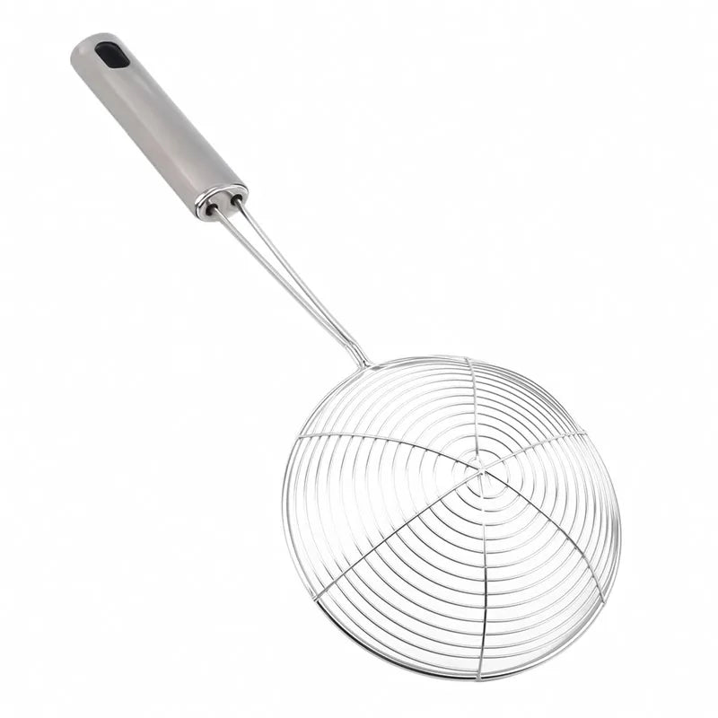 Fine Mesh Stainless Steel Oil Skimmer & Food Strainer