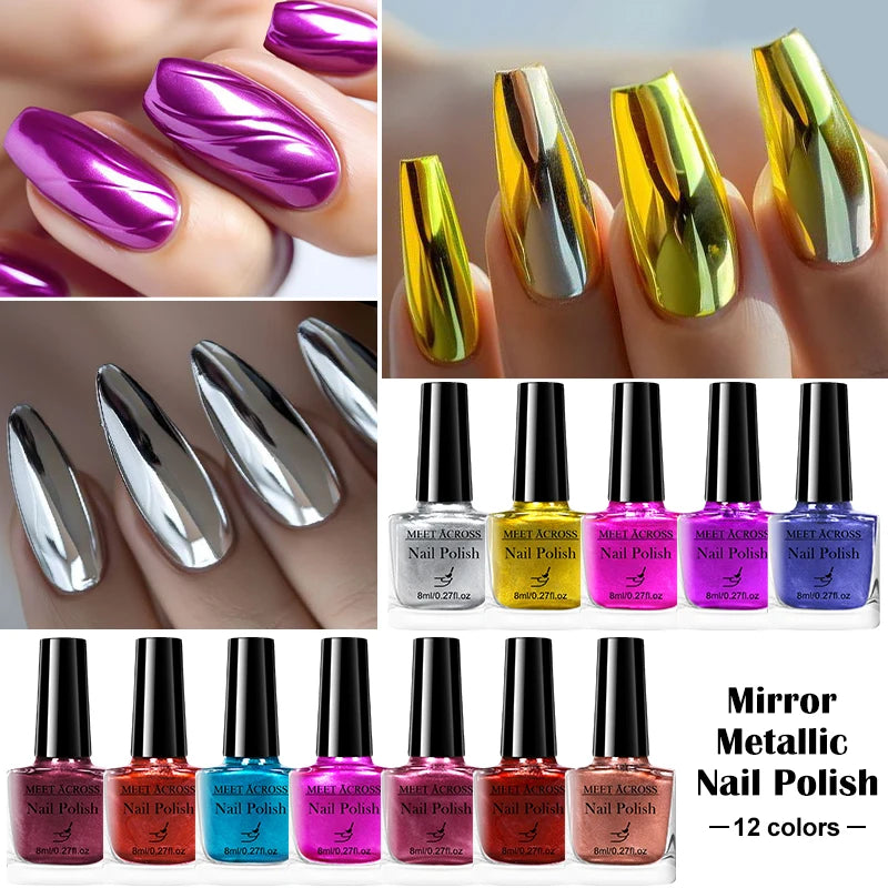 Mirror Metallic Nail Polish Set