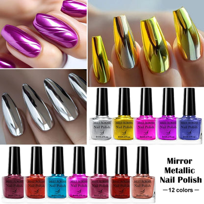 Mirror Metallic Nail Polish Set