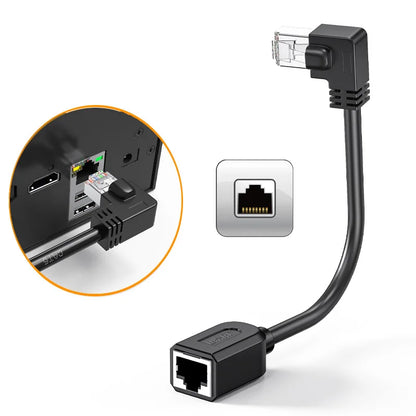 Cat6 90° RJ45 Ethernet Extension Cable