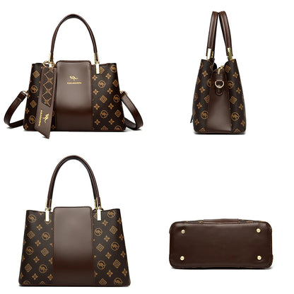 Large Capacity Women’s Leather Tote Handbag