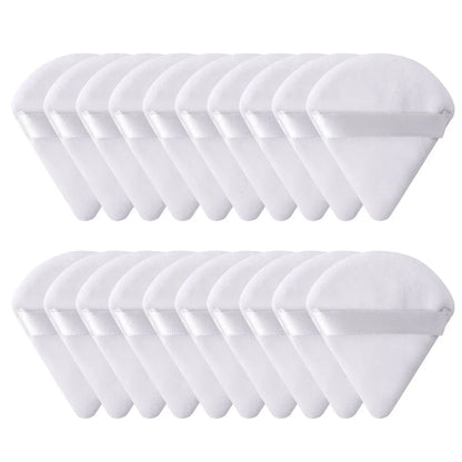 Triangle Velvet Makeup Powder Puff Set