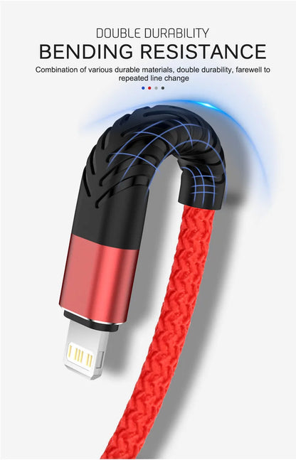 USB-A to Lightning Braided Fast Charging Cable