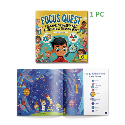 6 Books Set Focus Quest Activity Books for Kids