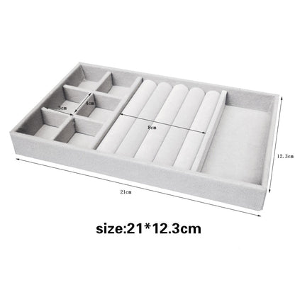 Fashion Portable Velvet  Jewelry Display Organizer Box