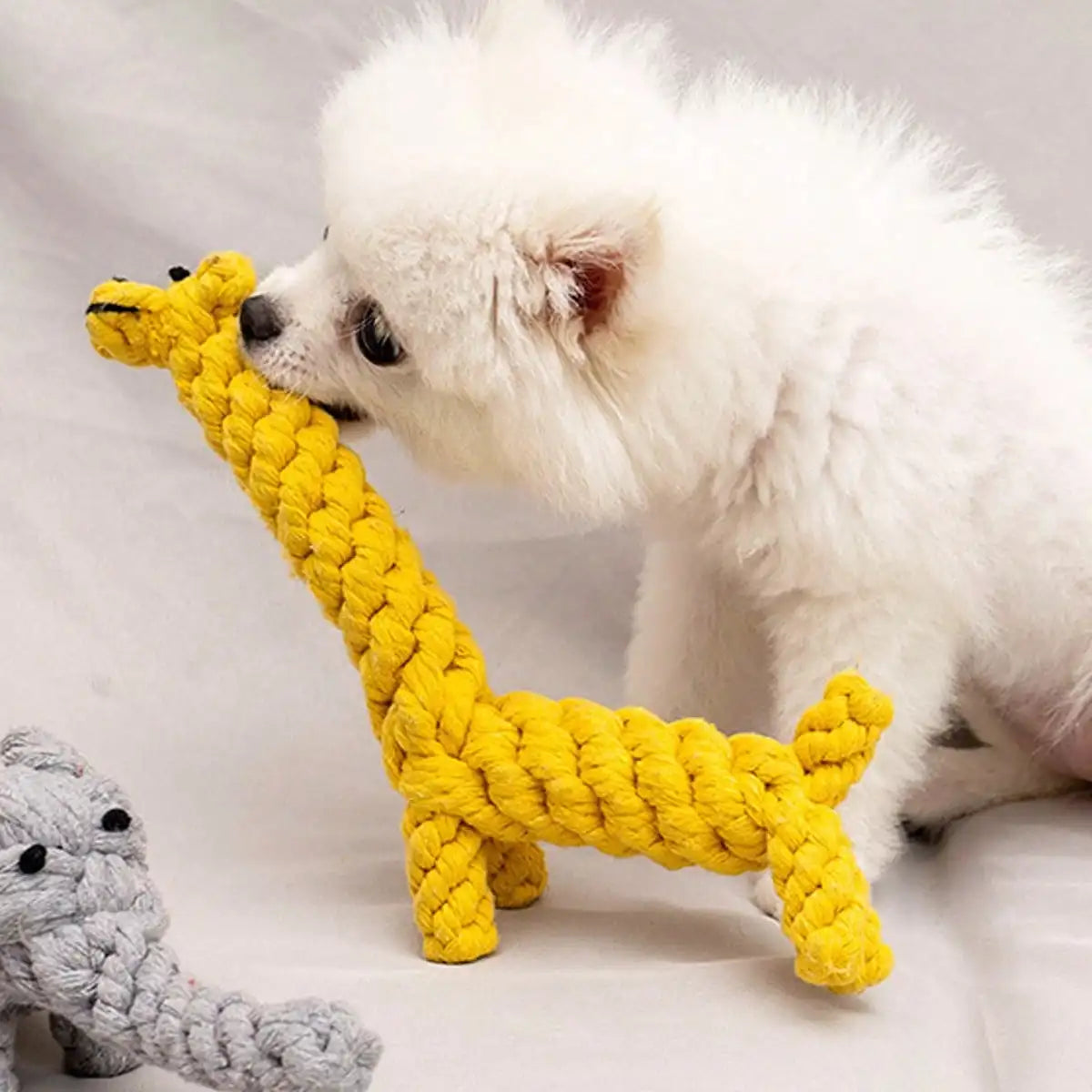 Hand-Woven Rope Knot Dog Toy