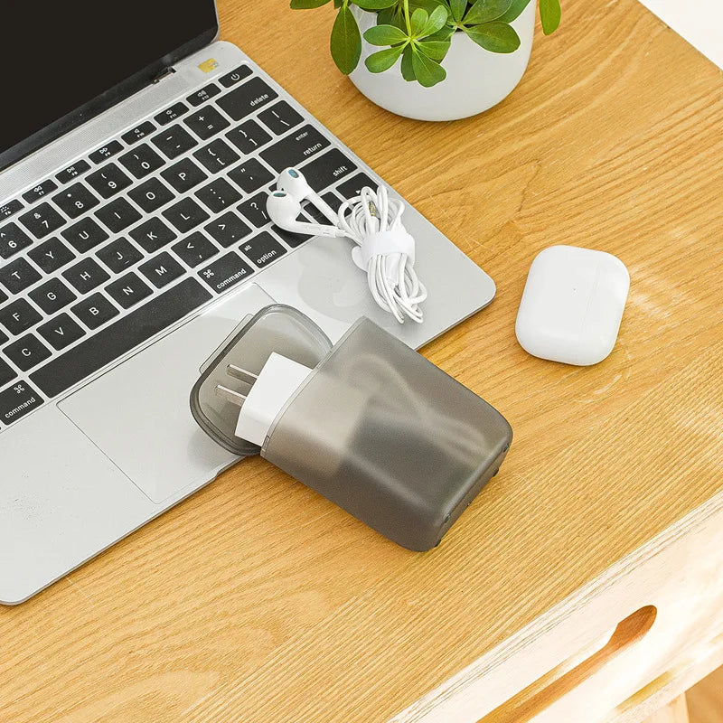 Portable Cable & Earphone Storage Organizer Box