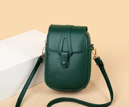 Women’s Mini PU Leather Crossbody Phone Bag