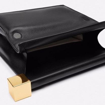 Luxury Fold-Over Chain Clutch Bag