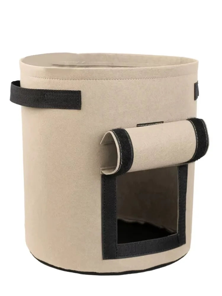 Reusable Felt Potato Grow Bag with Harvest Window