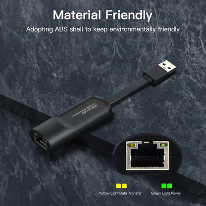 Kebidumei 2.5Gbps USB-C to RJ45 Ethernet Adapter