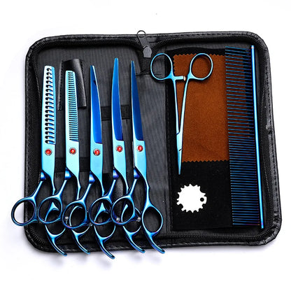 Professional 7 Inch Pet Grooming Scissors Kit