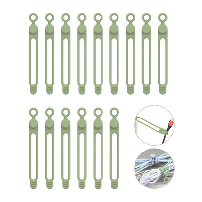 Reusable Silicone Cable Ties for Cord Management & Travel Organization