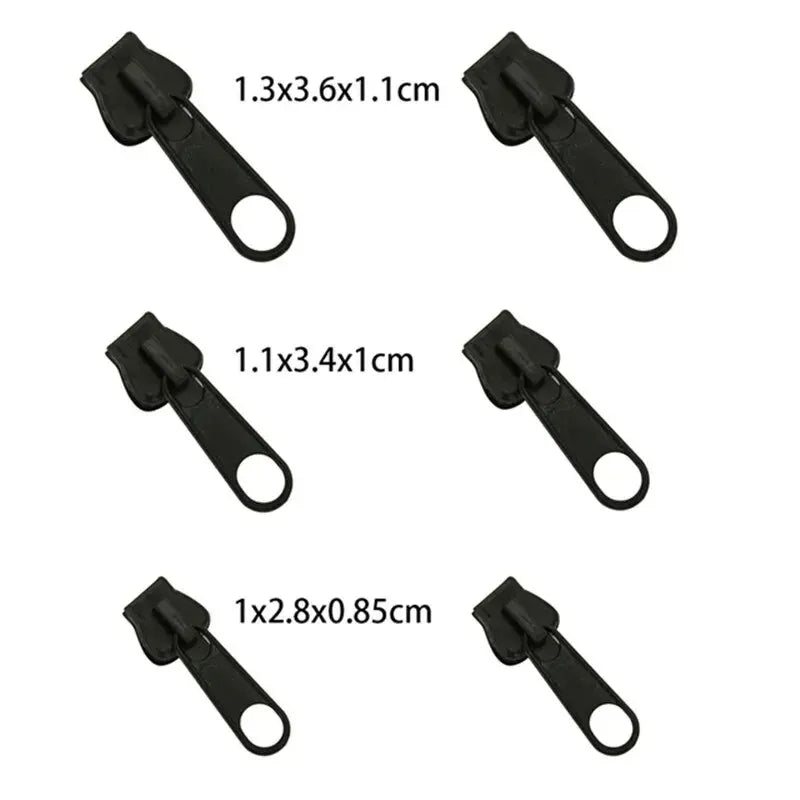 Universal Instant Zipper Repair Kit – 6 Piece Replacement Zip Sliders
