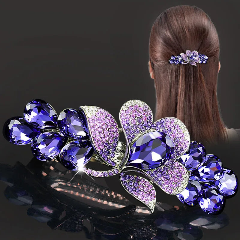 Women’s Rhinestone Hair Barrette Clip
