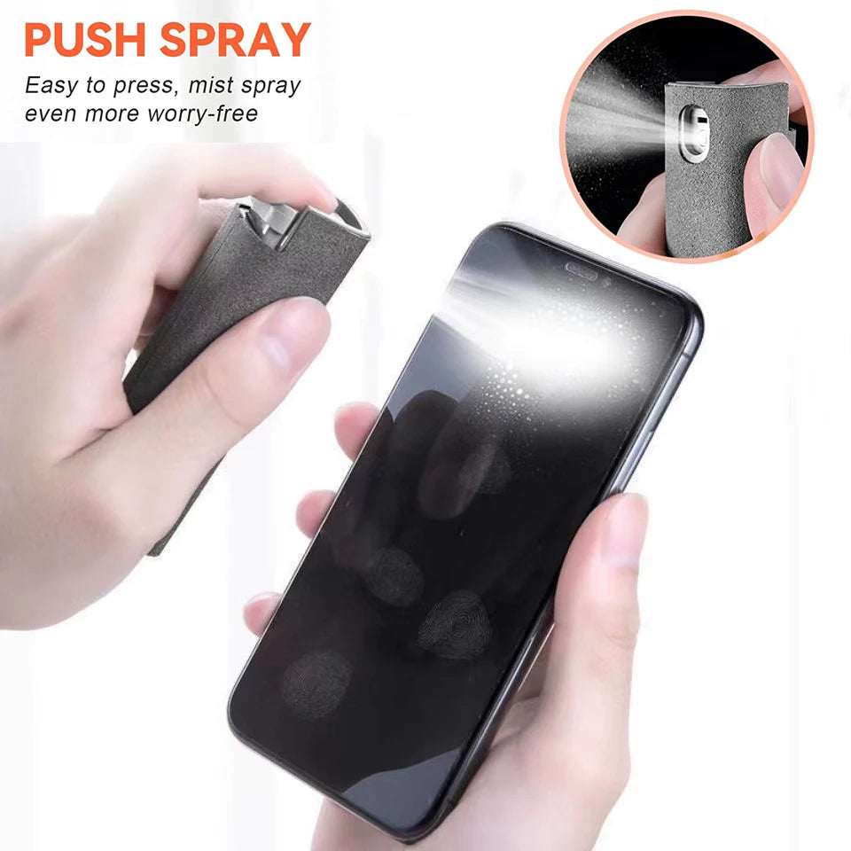 2 in 1 Screen Cleaner Spray For Mobile Phone PC Tablet Ipad