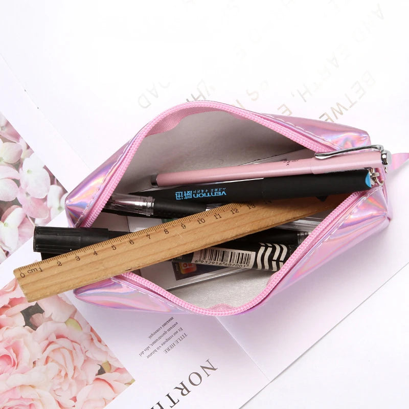 Holographic PU Pencil Case