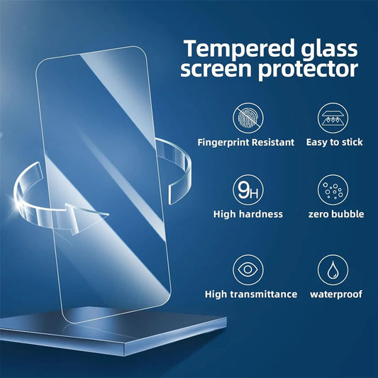 1-5Pcs Transparent Tempered Glass For Xiaomi Redmi 12 Screen Protector