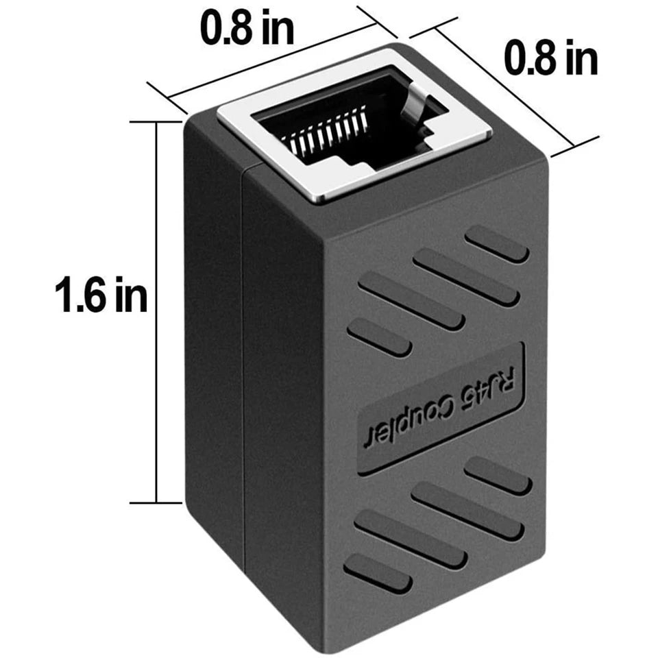 RJ45 Female to Female Ethernet Connector for Cat5e, Cat6 & Cat7 LAN Cables
